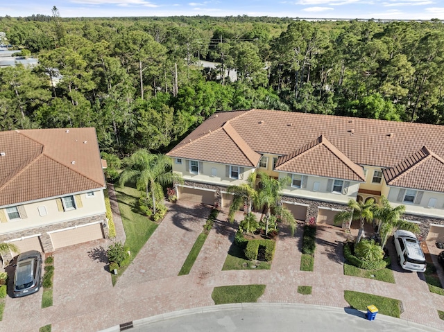 aerial view with a view of trees