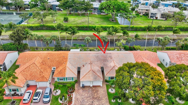 bird's eye view featuring a residential view