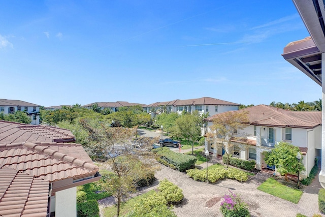 view of yard with a residential view