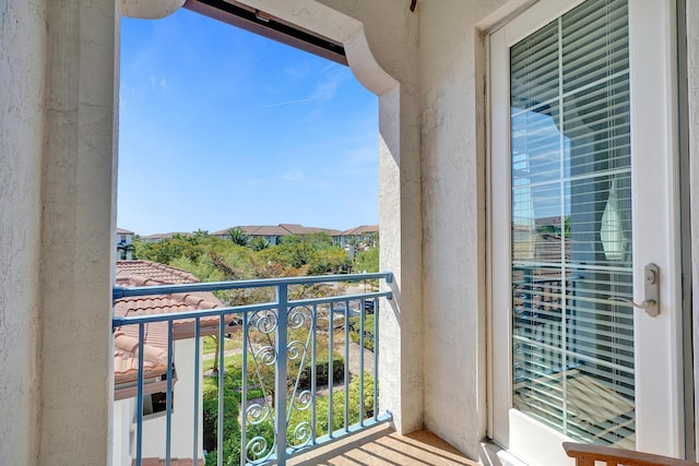 view of balcony