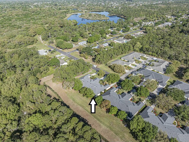 946 S Easy St, Sebastian, FL 32958 - bird's eye view featuring a residential view and a water view