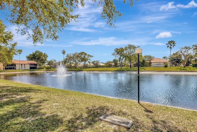 view of water feature