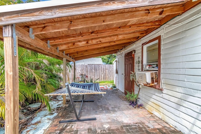 view of patio / terrace with fence