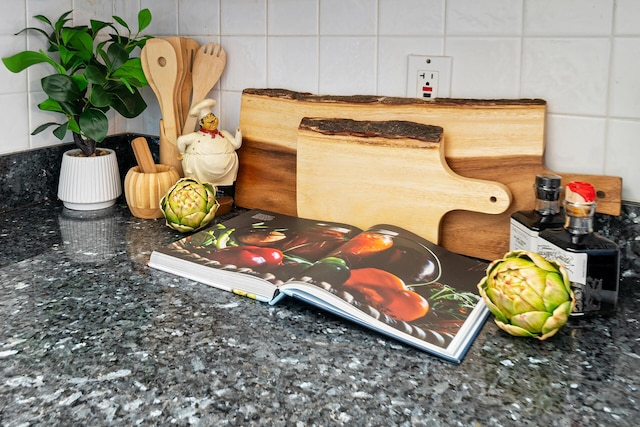 details with decorative backsplash