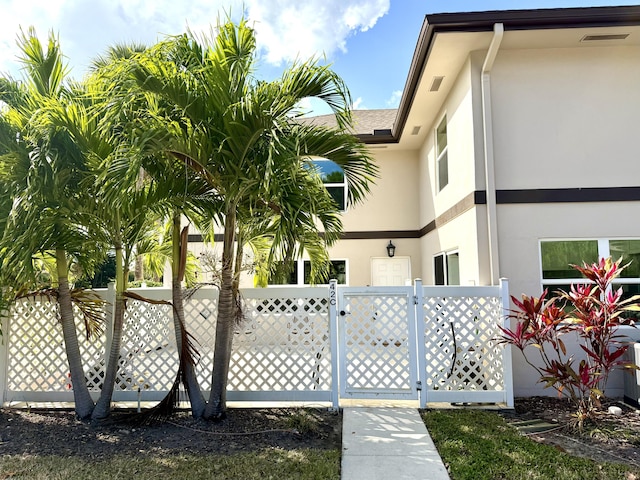 exterior space with fence