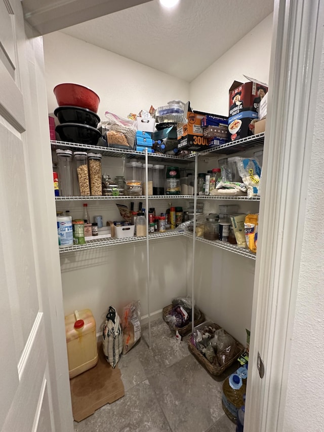 view of pantry