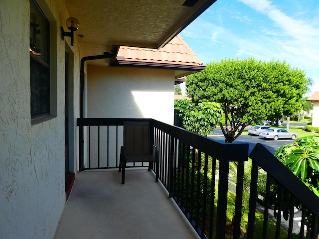 view of balcony