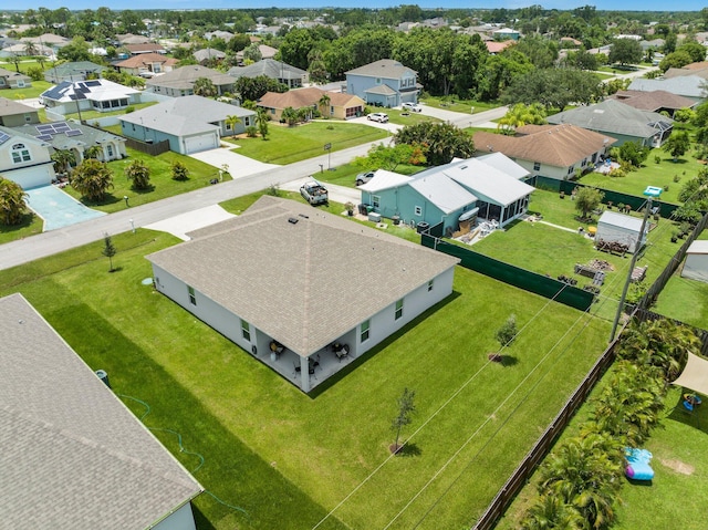 drone / aerial view featuring a residential view