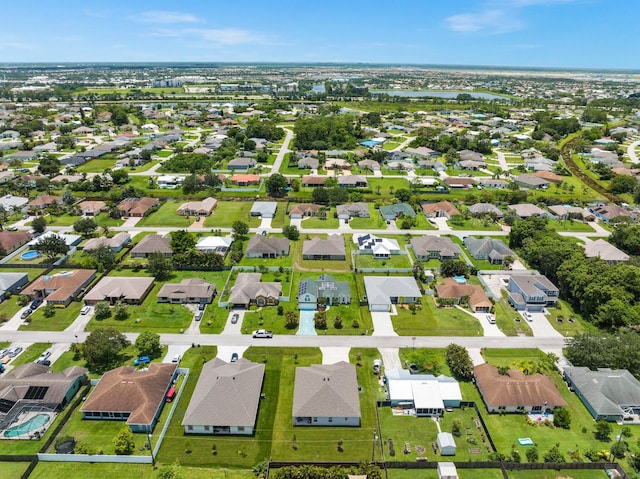 aerial view featuring a residential view