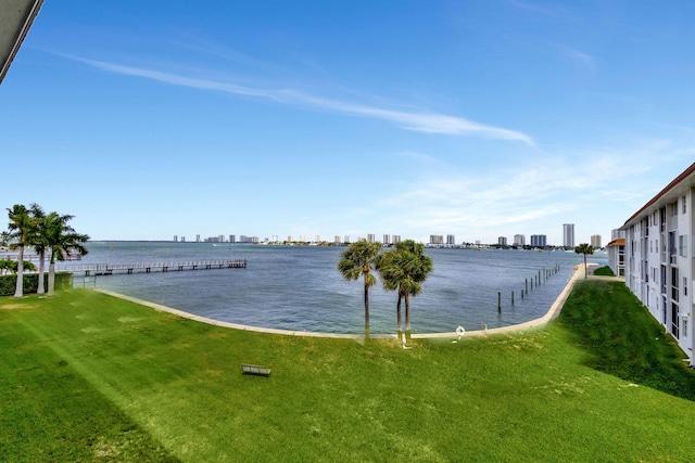 water view featuring a view of city