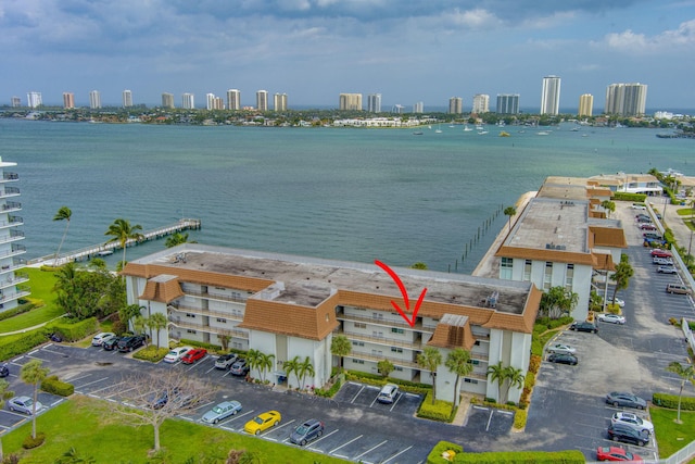 2936 Lake Shore Dr Unit 309, Riviera Beach, FL 33404 - view of water feature featuring a city view