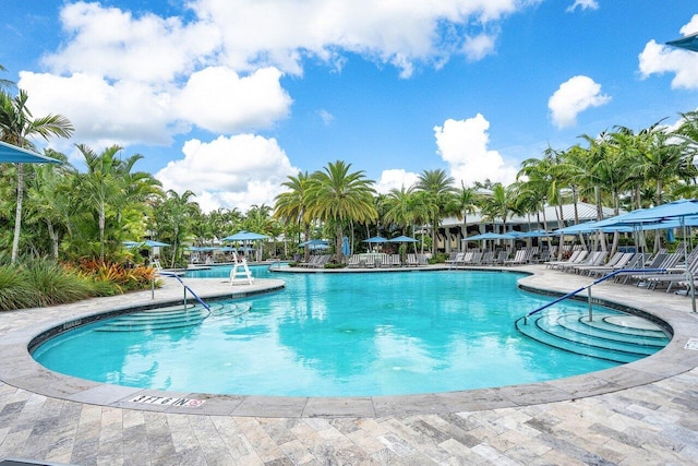 community pool featuring a patio