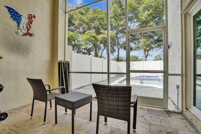 view of sunroom / solarium