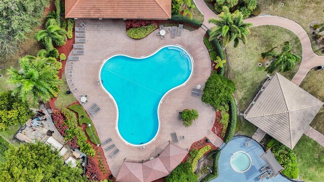 view of pool