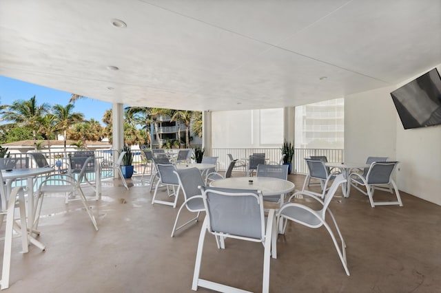 view of patio / terrace featuring outdoor dining space