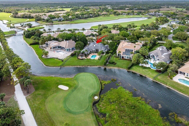 7500 Marsh Cv, Palm Beach Gardens, FL 33418 - view of property location featuring nearby suburban area, a nearby body of water, and a golf club