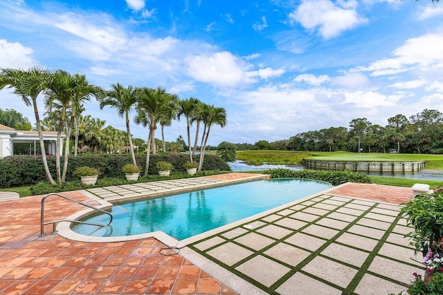 pool featuring a patio