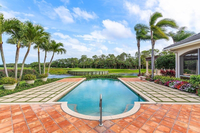 pool featuring a patio