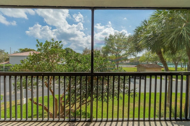 view of balcony