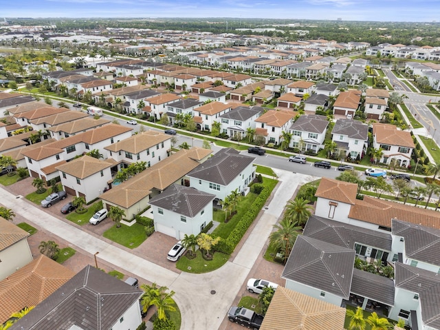 drone / aerial view featuring a residential view