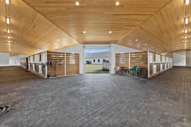 view of horse barn