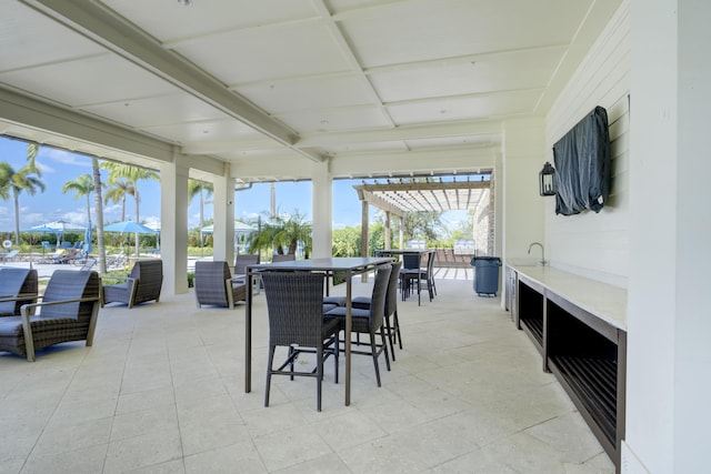 view of patio / terrace with outdoor dining space