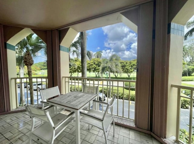 view of balcony