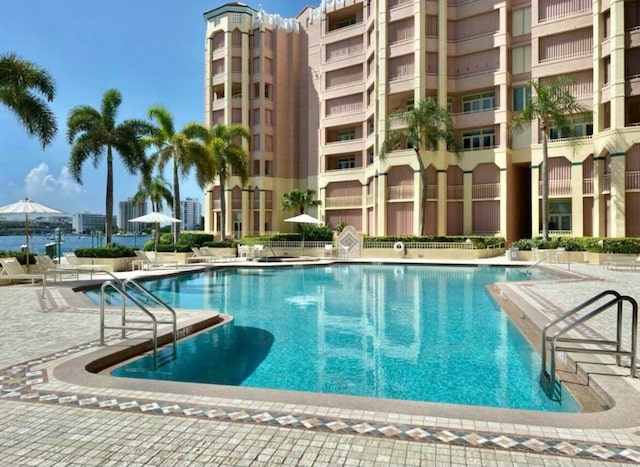 community pool featuring a patio