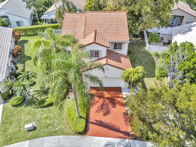 birds eye view of property