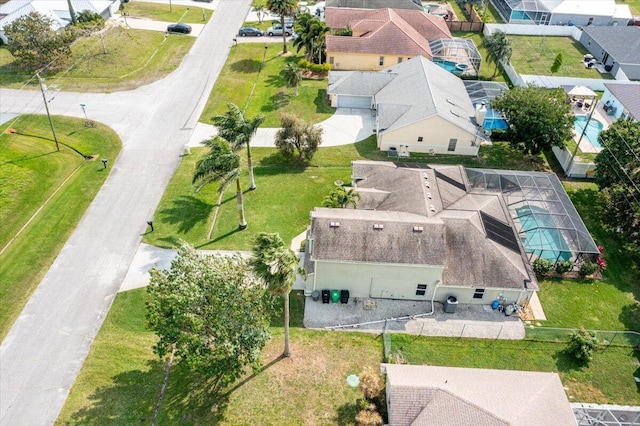 drone / aerial view featuring a residential view