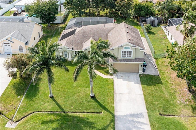 birds eye view of property featuring a residential view