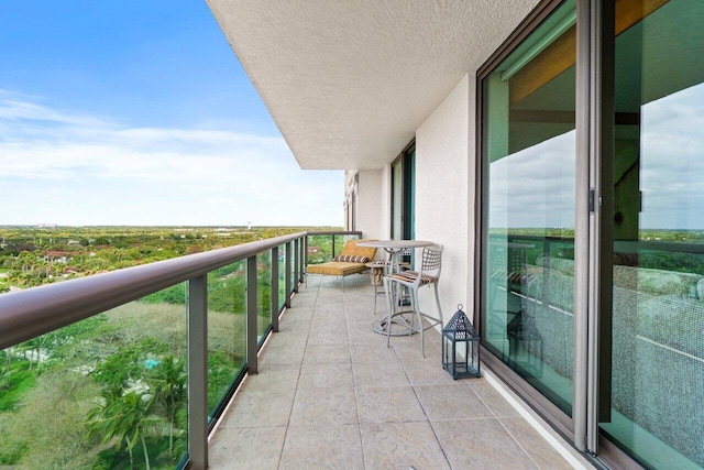 view of balcony