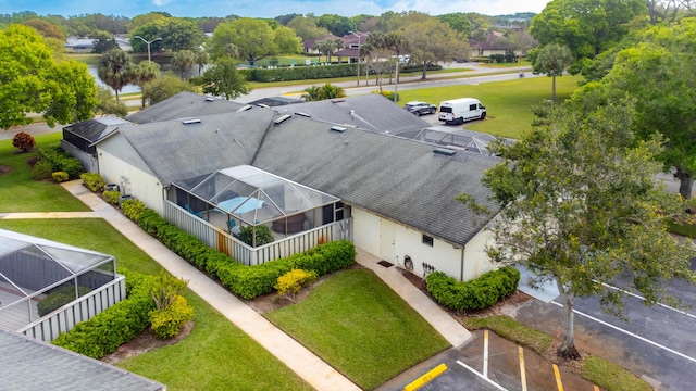 aerial view featuring a residential view