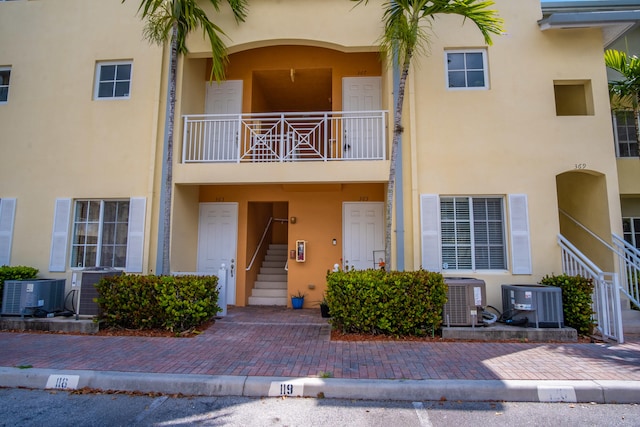 view of property featuring central AC