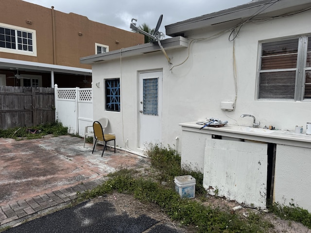 view of patio / terrace with fence