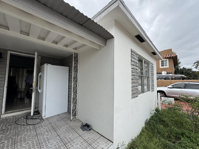 view of property exterior featuring stucco siding