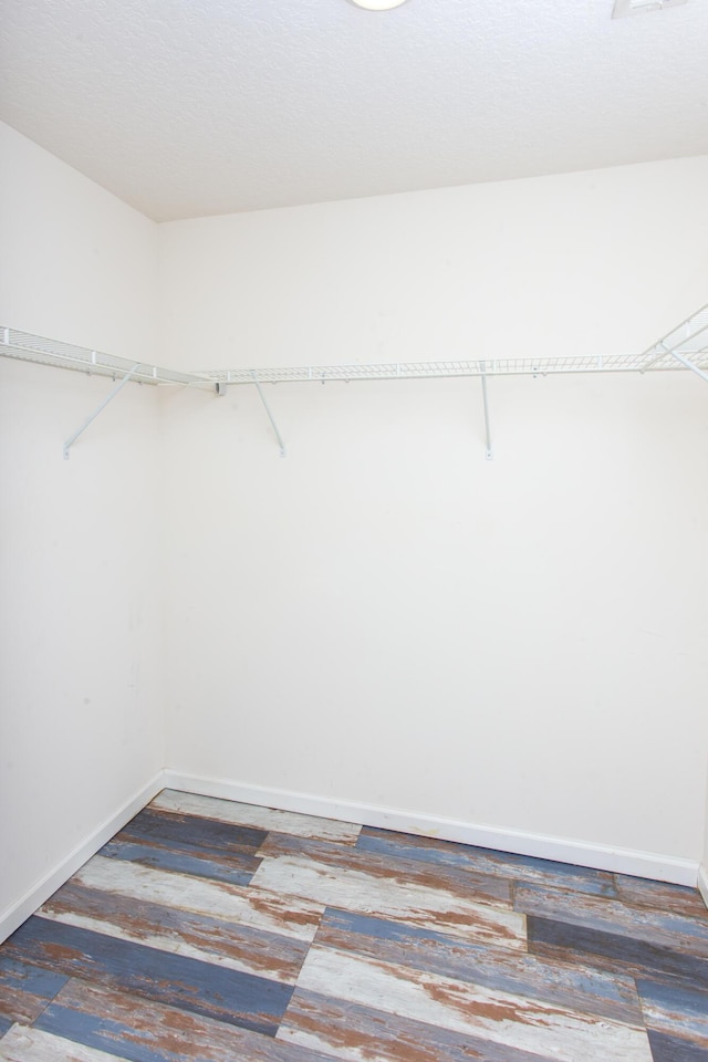 spacious closet featuring wood finished floors