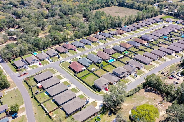 bird's eye view featuring a residential view