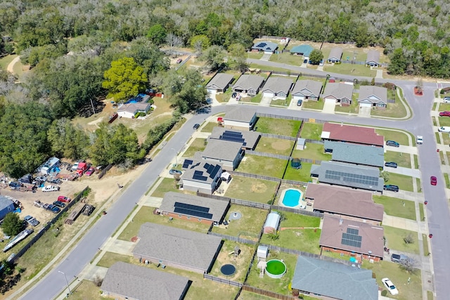drone / aerial view featuring a residential view