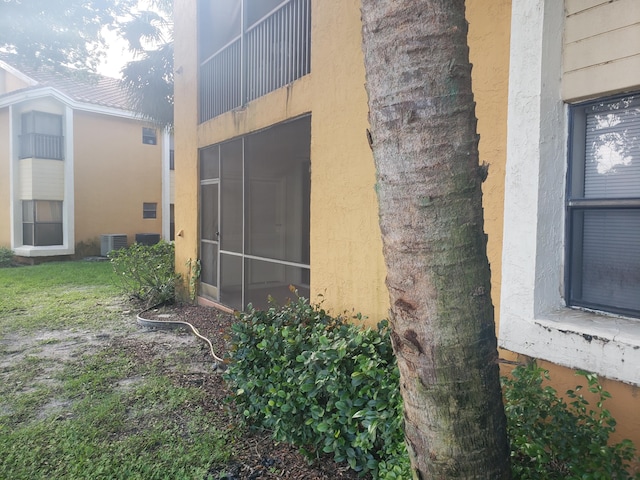 view of property exterior with cooling unit