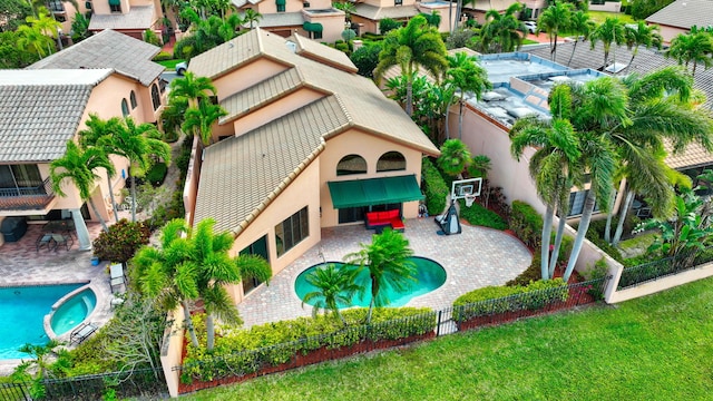 bird's eye view featuring a residential view