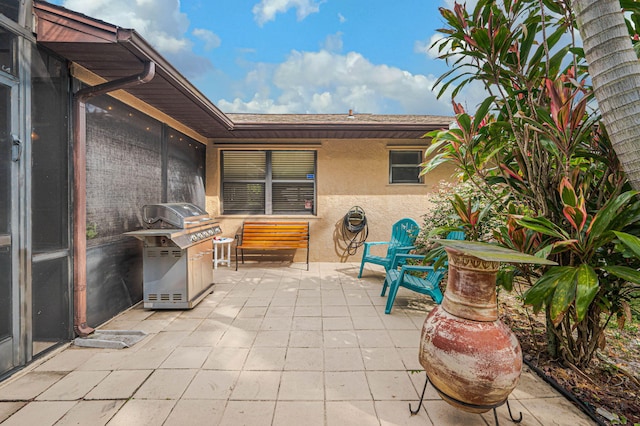 view of patio / terrace featuring grilling area