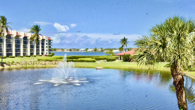 view of water feature