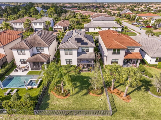 birds eye view of property featuring a residential view