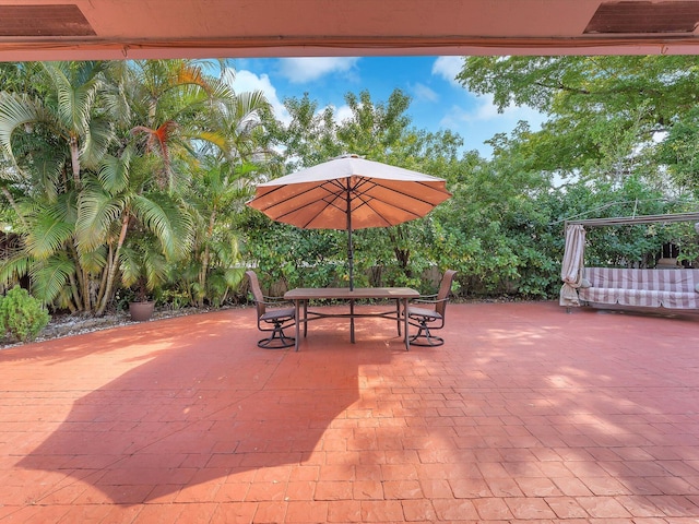 view of patio / terrace with outdoor dining space