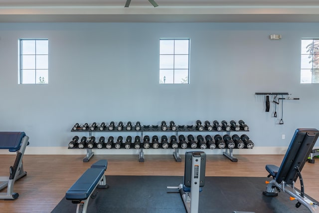 view of workout room