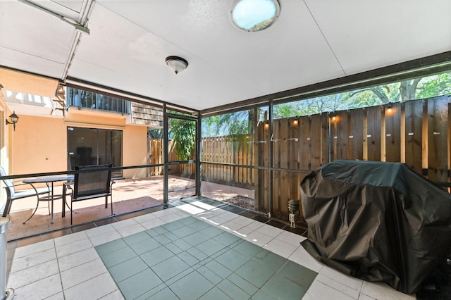 view of sunroom / solarium