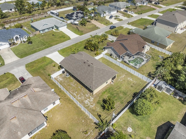 bird's eye view featuring a residential view