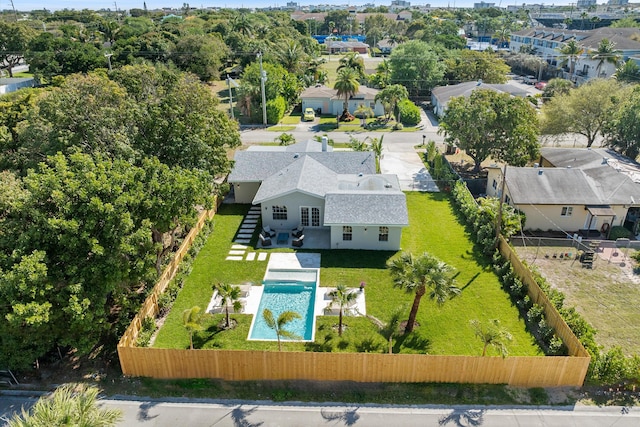 birds eye view of property