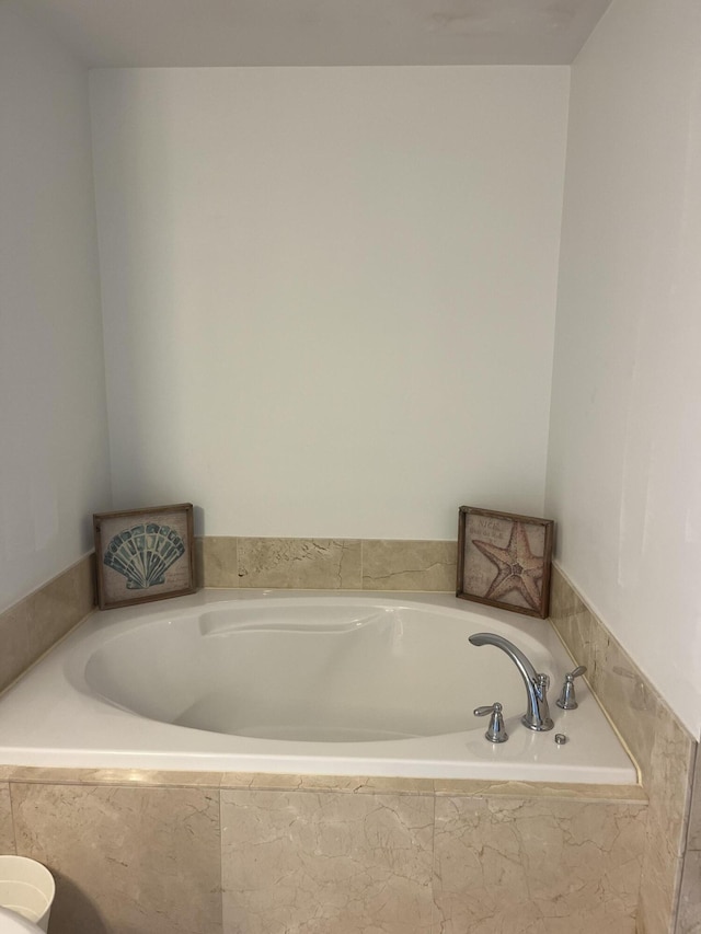 bathroom with a bath